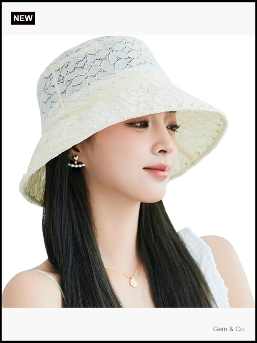Wide Brim Bucket Sun Hat Lace Fishing Beach Hat Slouchy Travel UV Protection